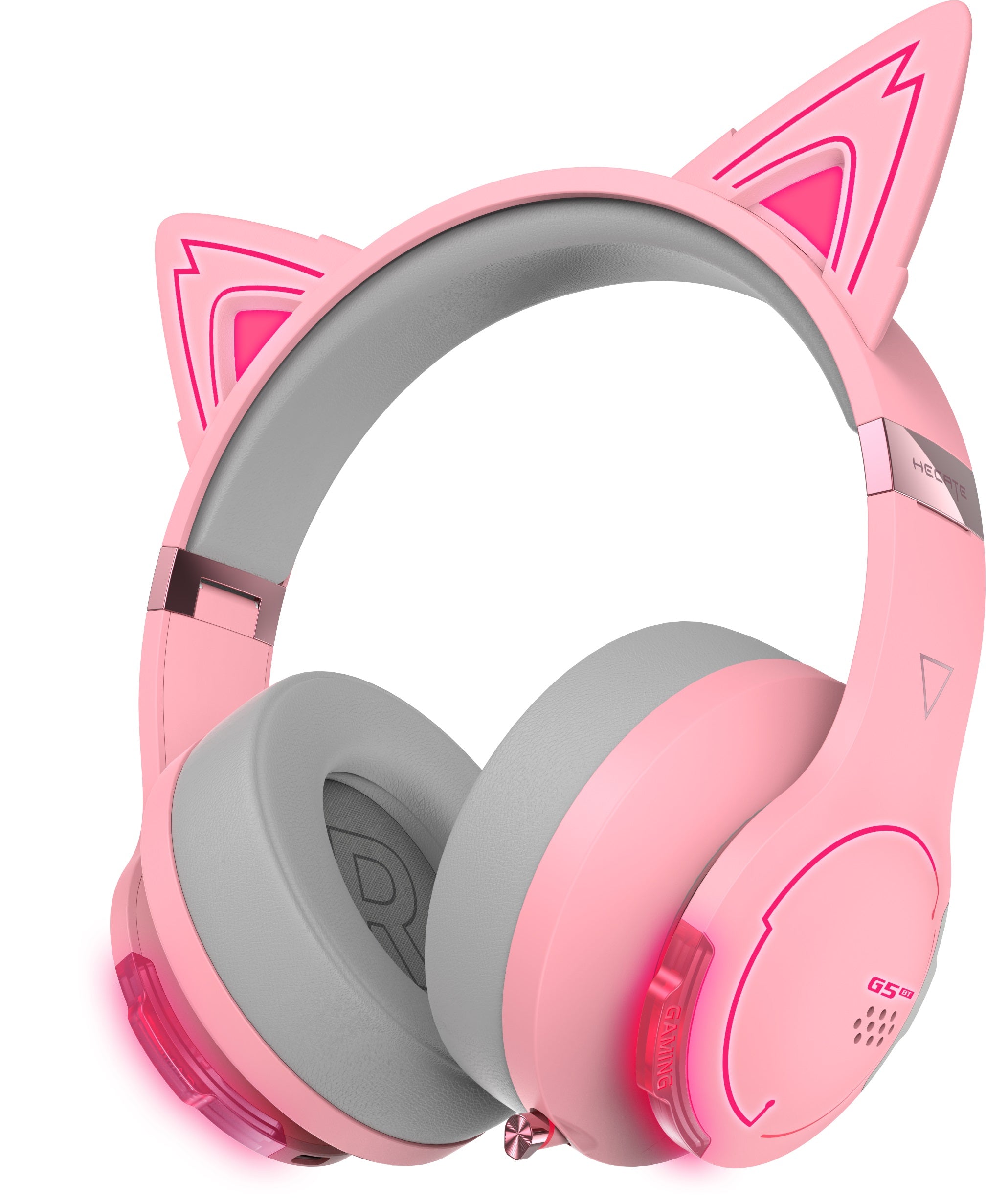 Edifier G5BT Cat Pink Hi-Res Bluetooth Gaming Headset with Hi-Res, Low Latency 45ms (+5ms), RGB Lighting, Multi-Mode, Bluetooth v5.2/AUX Edifier G5BT Cat Pink Hi-Res Bluetooth Gaming Headset with Hi-Res, Low Latency 45ms (+5ms), RGB Lighting, Multi-Mode, Bluetooth v5.2/AUX